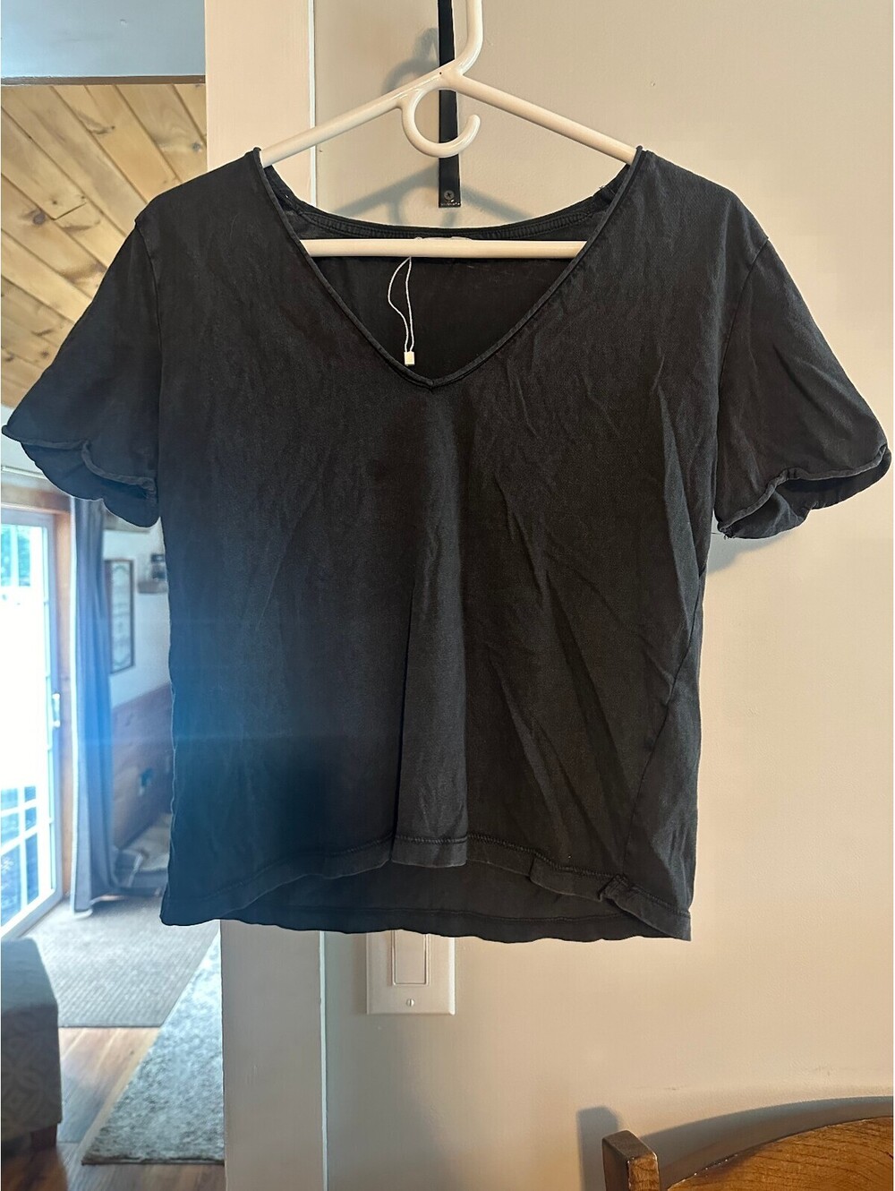 Zara black crop top sz M